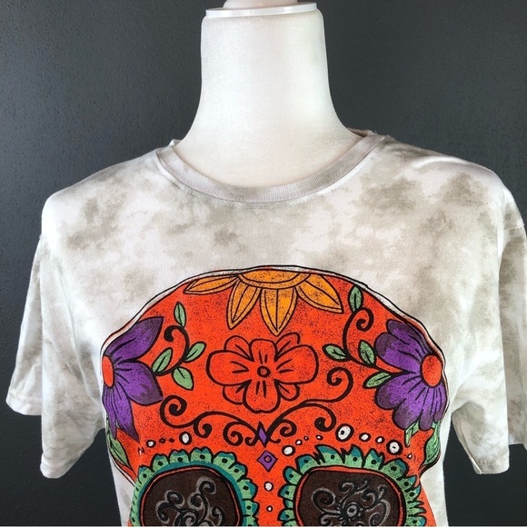 Fosforos Galileo Sugar Skull Short Sleeve Graphic T-Shirt S - Picture 3 of 7